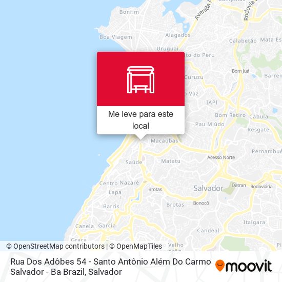 Rua Dos Adôbes 54 - Santo Antônio Além Do Carmo Salvador - Ba Brazil mapa