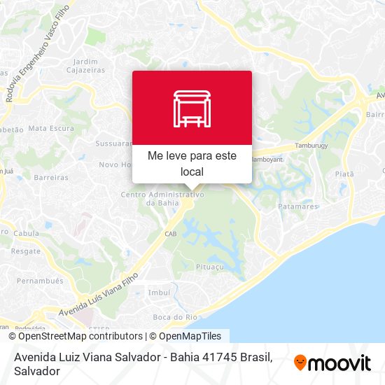 Avenida Luiz Viana Salvador - Bahia 41745 Brasil mapa
