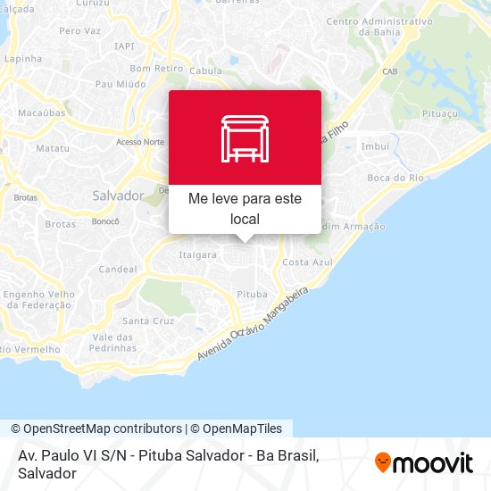 Av. Paulo VI S / N - Pituba Salvador - Ba Brasil mapa