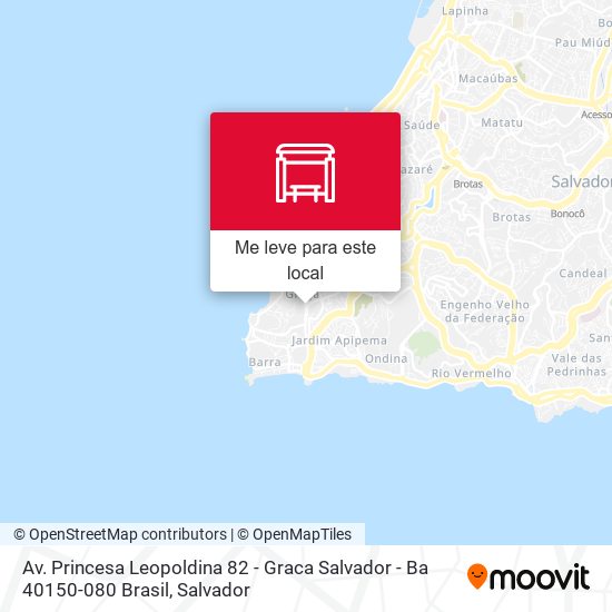 Av. Princesa Leopoldina 82 - Graca Salvador - Ba 40150-080 Brasil mapa