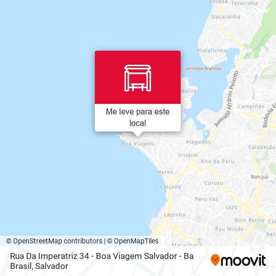 Rua Da Imperatriz 34 - Boa Viagem Salvador - Ba Brasil mapa