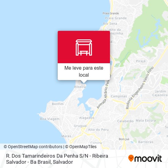 R. Dos Tamarindeiros Da Penha S / N - Ribeira Salvador - Ba Brasil mapa