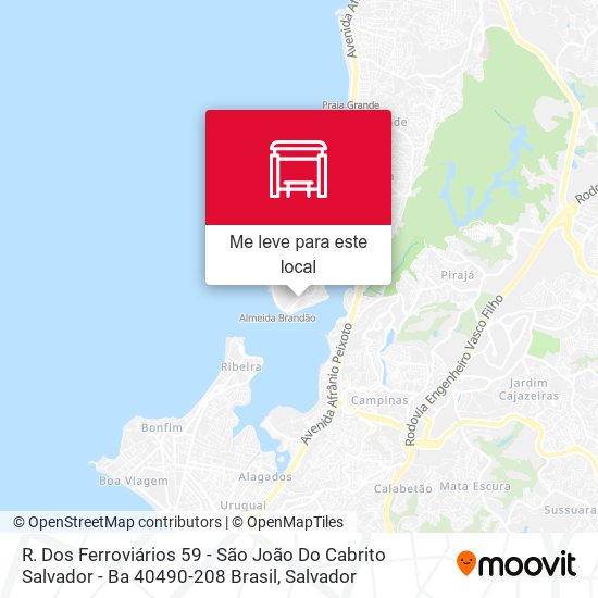 R. Dos Ferroviários 59 - São João Do Cabrito Salvador - Ba 40490-208 Brasil mapa