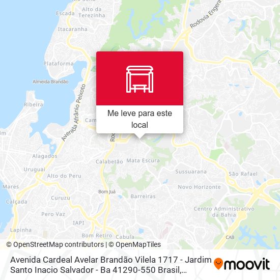 Avenida Cardeal Avelar Brandão Vilela 1717 - Jardim Santo Inacio Salvador - Ba 41290-550 Brasil mapa