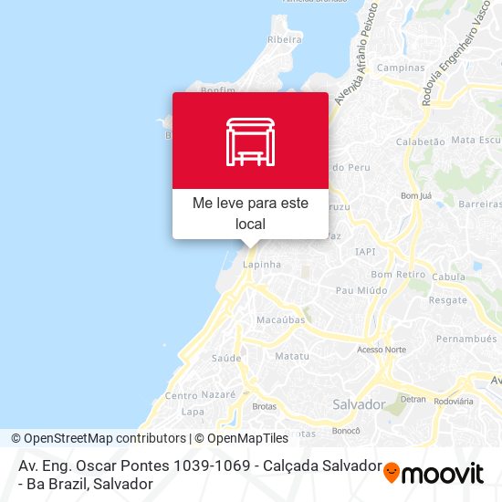 Av. Eng. Oscar Pontes 1039-1069 - Calçada Salvador - Ba Brazil mapa