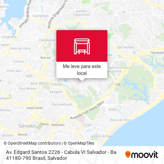 Av. Edgard Santos 2226 - Cabula VI Salvador - Ba 41180-790 Brasil mapa