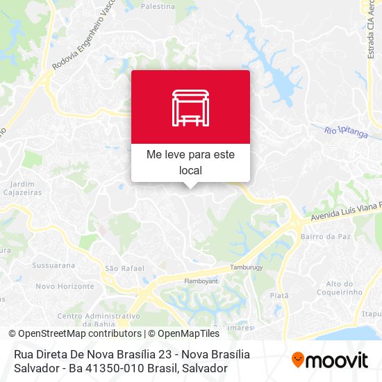 Rua Direta De Nova Brasília 23 - Nova Brasília Salvador - Ba 41350-010 Brasil mapa