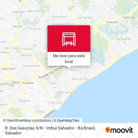 R. Das Gaivotas S / N - Imbuí Salvador - Ba Brasil mapa