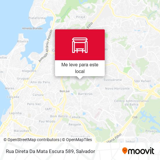 Rua Direta Da Mata Escura 589 mapa