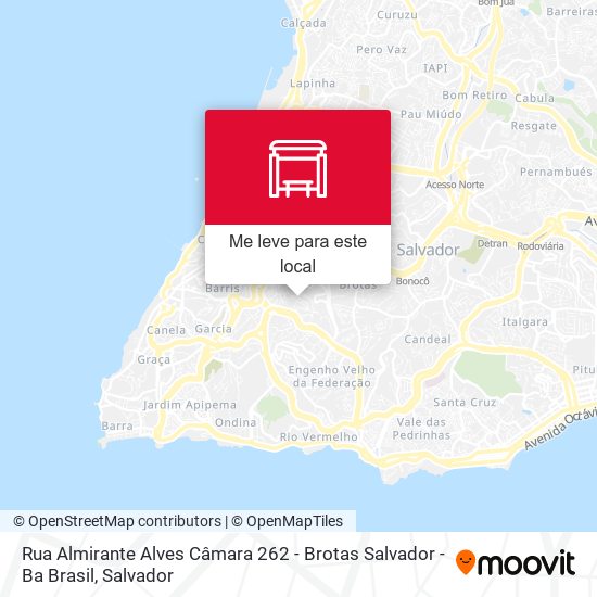Rua Almirante Alves Câmara 262 - Brotas Salvador - Ba Brasil mapa