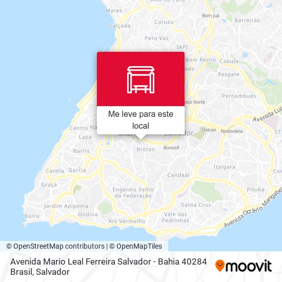 Avenida Mario Leal Ferreira Salvador - Bahia 40284 Brasil mapa