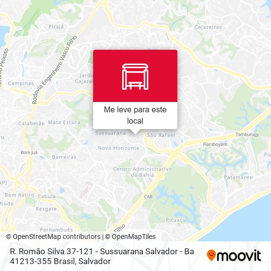 R. Romão Silva 37-121 - Sussuarana Salvador - Ba 41213-355 Brasil mapa