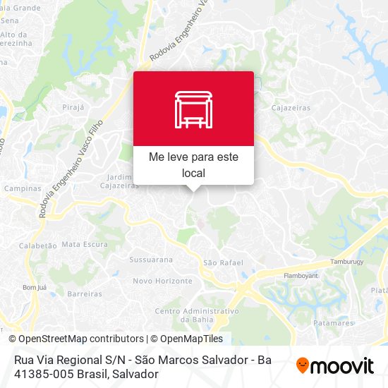 Rua Via Regional S / N - São Marcos Salvador - Ba 41385-005 Brasil mapa