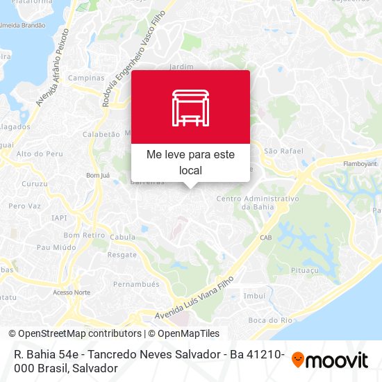 R. Bahia 54e - Tancredo Neves Salvador - Ba 41210-000 Brasil mapa