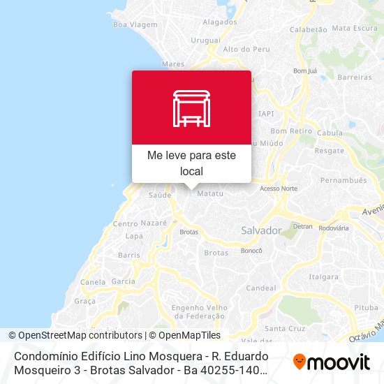 Condomínio Edifício Lino Mosquera - R. Eduardo Mosqueiro 3 - Brotas Salvador - Ba 40255-140 Brasil mapa