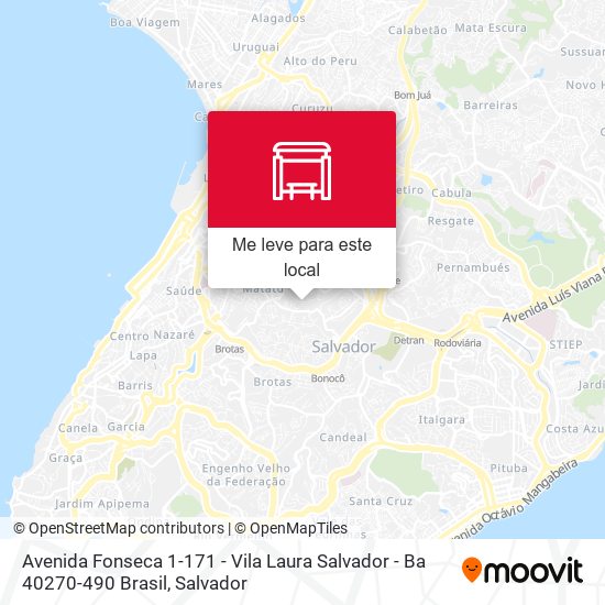 Avenida Fonseca 1-171 - Vila Laura Salvador - Ba 40270-490 Brasil mapa