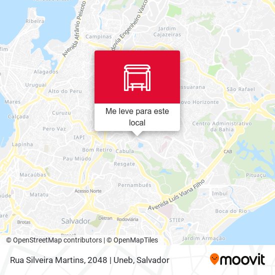 Rua Silveira Martins, 2048 | Uneb mapa