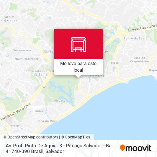 Av. Prof. Pinto De Aguiar 3 - Pituaçu Salvador - Ba 41740-090 Brasil mapa