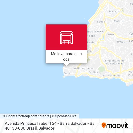 Avenida Princesa Isabel 154 - Barra Salvador - Ba 40130-030 Brasil mapa