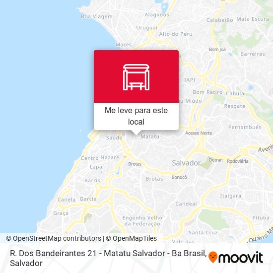 R. Dos Bandeirantes 21 - Matatu Salvador - Ba Brasil mapa