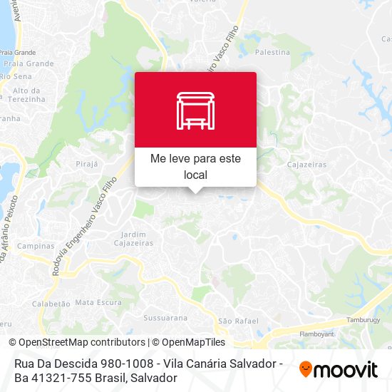 Rua Da Descida 980-1008 - Vila Canária Salvador - Ba 41321-755 Brasil mapa