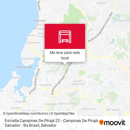 Estrada Campinas De Pirajá 22 - Campinas De Pirajá Salvador - Ba Brasil mapa