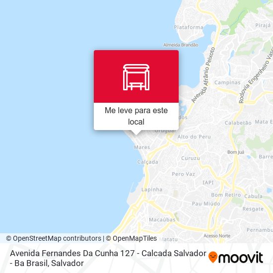 Avenida Fernandes Da Cunha 127 - Calcada Salvador - Ba Brasil mapa