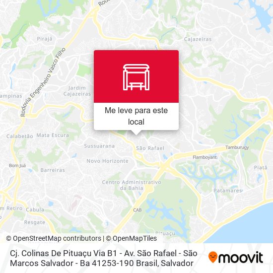 Cj. Colinas De Pituaçu Via B1 - Av. São Rafael - São Marcos Salvador - Ba 41253-190 Brasil mapa