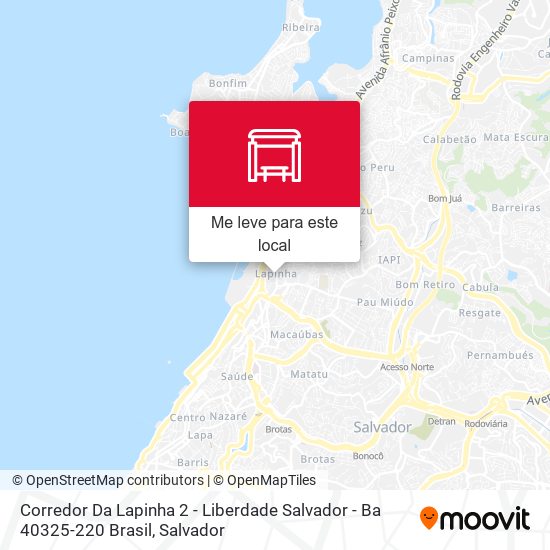 Corredor Da Lapinha 2 - Liberdade Salvador - Ba 40325-220 Brasil mapa