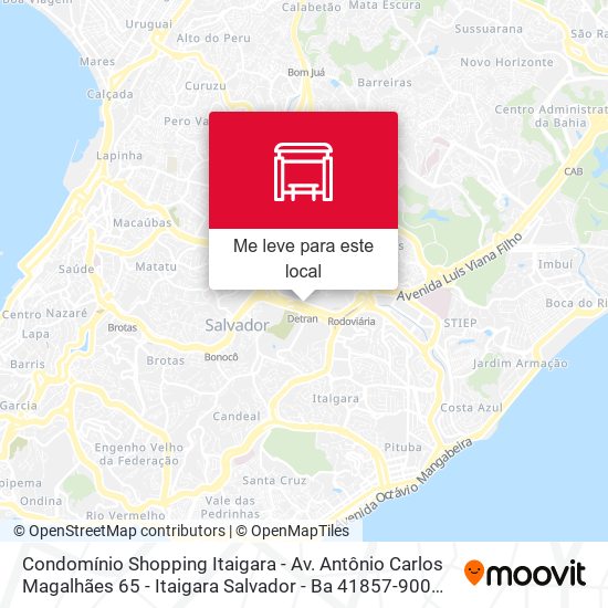 Condomínio Shopping Itaigara - Av. Antônio Carlos Magalhães 65 - Itaigara Salvador - Ba 41857-900 Brasil mapa