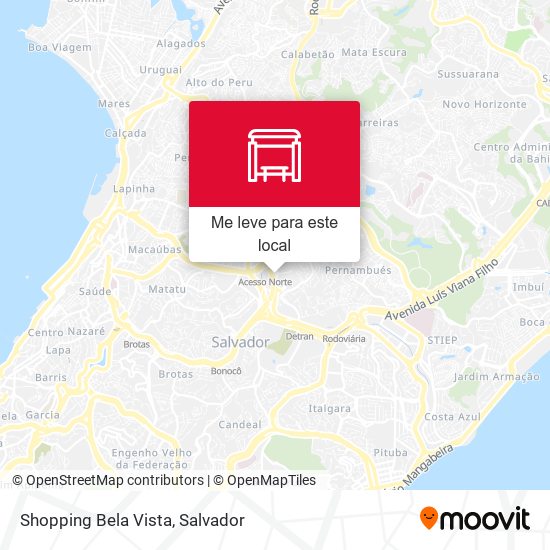Shopping Bela Vista mapa