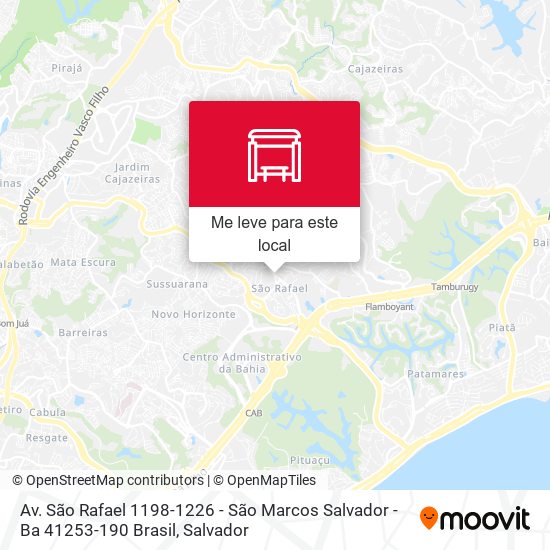 Av. São Rafael 1198-1226 - São Marcos Salvador - Ba 41253-190 Brasil mapa