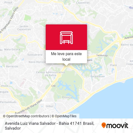 Avenida Luiz Viana Salvador - Bahia 41741 Brasil mapa