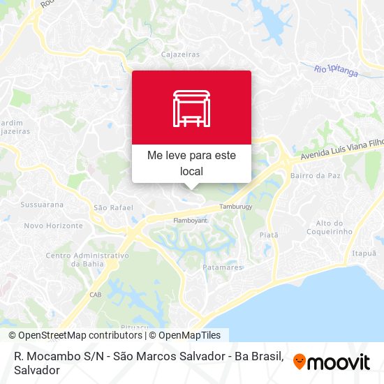 R. Mocambo S / N - São Marcos Salvador - Ba Brasil mapa