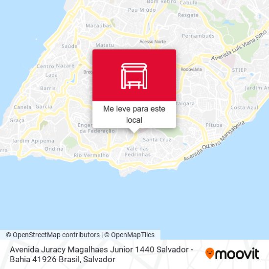 Avenida Juracy Magalhaes Junior 1440 Salvador - Bahia 41926 Brasil mapa