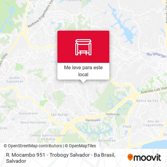 R. Mocambo 951 - Trobogy Salvador - Ba Brasil mapa