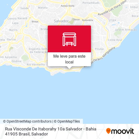 Rua Visconde De Itaborahy 10a Salvador - Bahia 41905 Brasil mapa