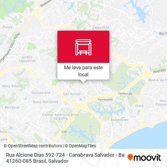 Rua Alcione Dias 592-724 - Canabrava Salvador - Ba 41260-085 Brasil mapa