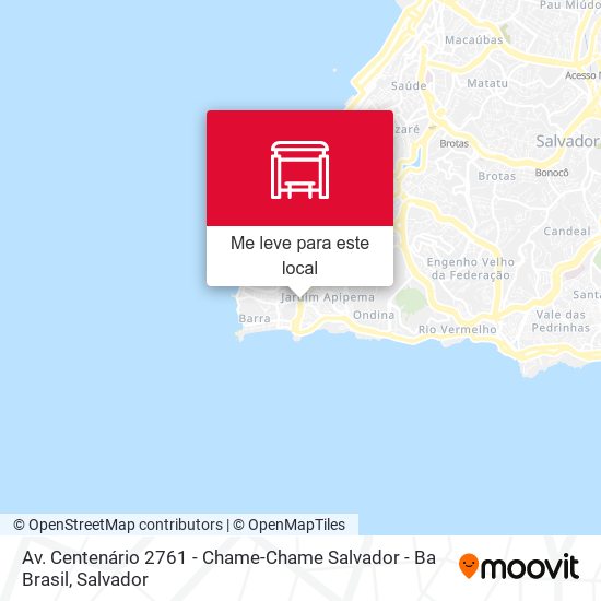 Av. Centenário 2761 - Chame-Chame Salvador - Ba Brasil mapa