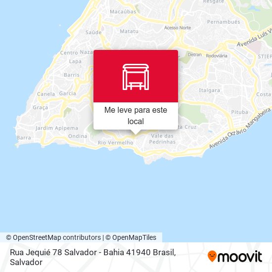 Rua Jequié 78 Salvador - Bahia 41940 Brasil mapa