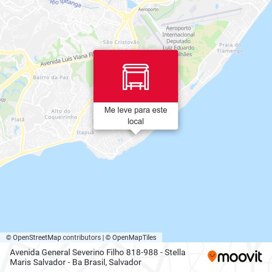 Avenida General Severino Filho 818-988 - Stella Maris Salvador - Ba Brasil mapa