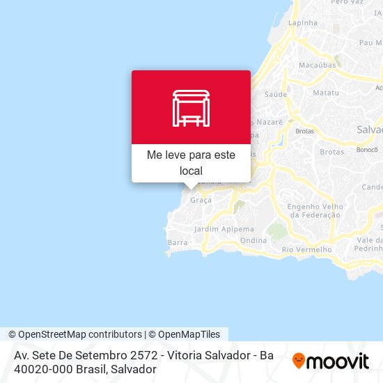 Av. Sete De Setembro 2572 - Vitoria Salvador - Ba 40020-000 Brasil mapa