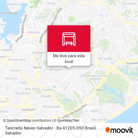 Tancredo Neves Salvador - Ba 41205-050 Brasil mapa