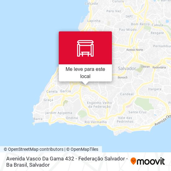 Avenida Vasco Da Gama 432 - Federação Salvador - Ba Brasil mapa