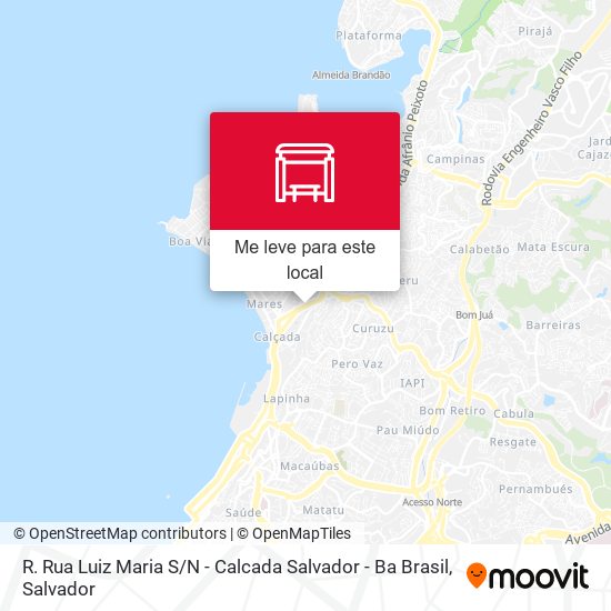 R. Rua Luiz Maria S / N - Calcada Salvador - Ba Brasil mapa