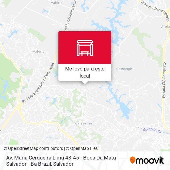 Av. Maria Cerqueira Lima 43-45 - Boca Da Mata Salvador - Ba Brazil mapa