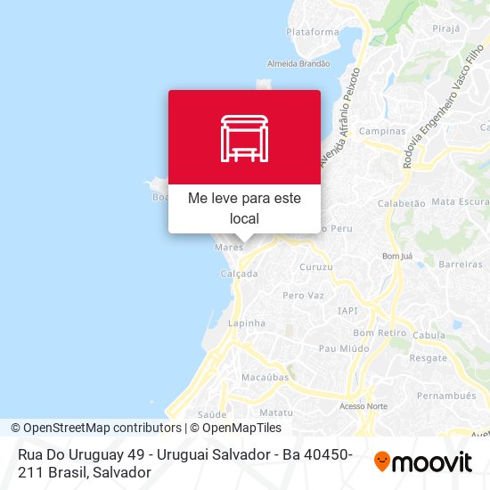 Rua Do Uruguay 49 - Uruguai Salvador - Ba 40450-211 Brasil mapa