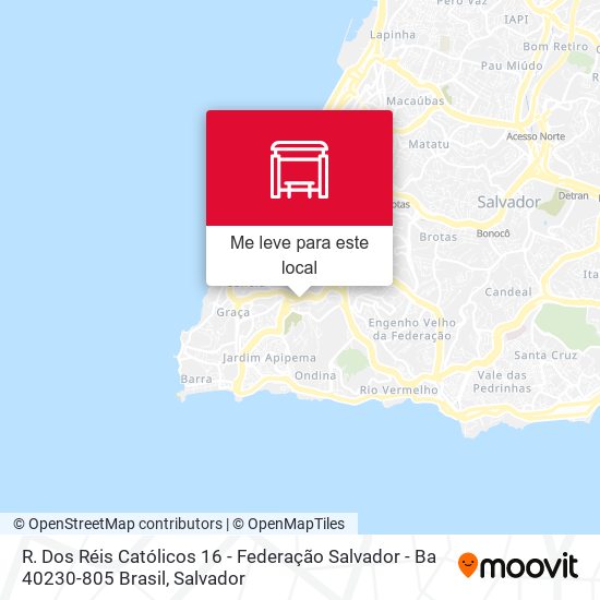 R. Dos Réis Católicos 16 - Federação Salvador - Ba 40230-805 Brasil mapa