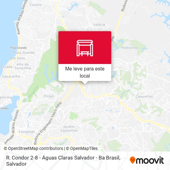 R. Condor 2-8 - Águas Claras Salvador - Ba Brasil mapa