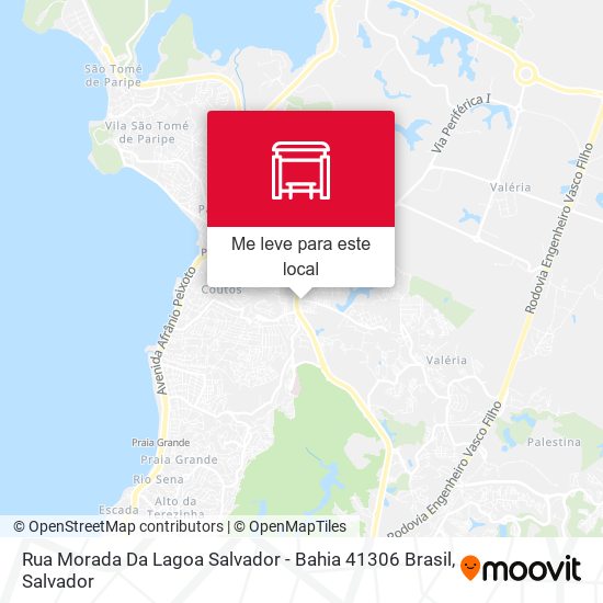 Rua Morada Da Lagoa Salvador - Bahia 41306 Brasil mapa